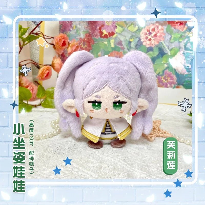12cm Anime Girl Frieren Fern Kawaii Cosplay Keyring Plush Stuffed Doll Keychain Cartoon Mini Soft Plushies Dango Toy Fans Gift - SS69