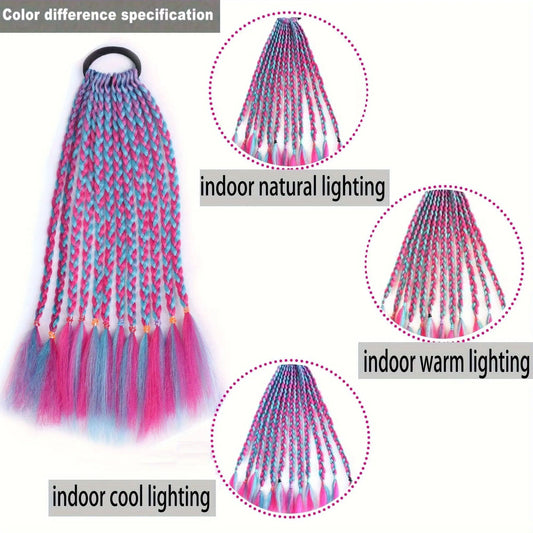 12pcs/pack, Delicate Sweet Cute Gorgeous Y2K Hair Extensions - SS69