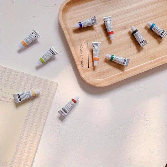 14+ Cute Hair Clips for Girls, Artistic Paint Tube Design Resin Hair Accessories, Solid Color Fashion Barrettes, Quirky Hair Decor Set of 3 Pieces SS69