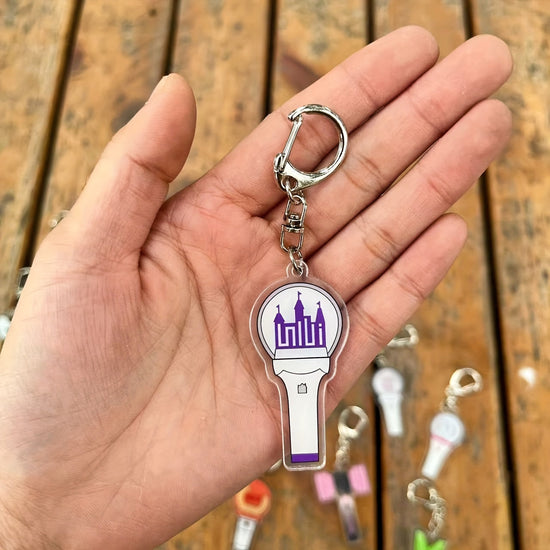 K-Pop Star Lightstick Keychain - Double-Sided Transparent Acrylic, Fashionable Accessory for Women & Girls SS69 6.69 GIDLE