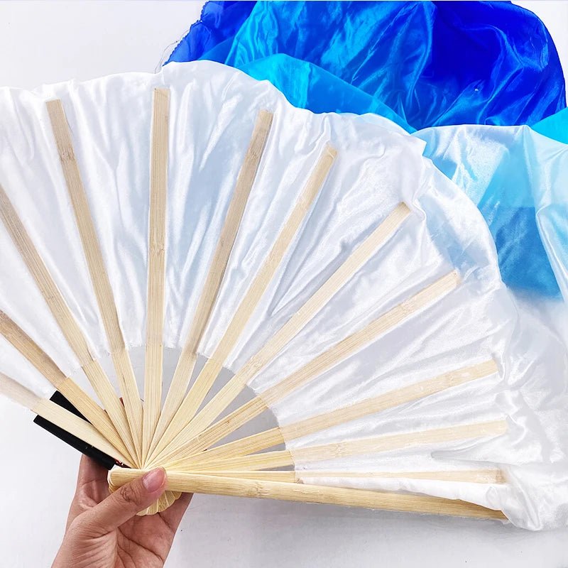 150cm Long Silk Veil Fan With LED Light Bamboo Silk Fan Practice and Stage Performance Dance Costumes Belly Dance Accessories - SS69