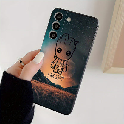 1pc, Marvel phone case Groot TPU protective case Designed for Various Samsung Galaxy Models, Offering Lens Protection And a Sturdy Cover. Gift for Occasions Like Easter Or Valentine's Day SS69