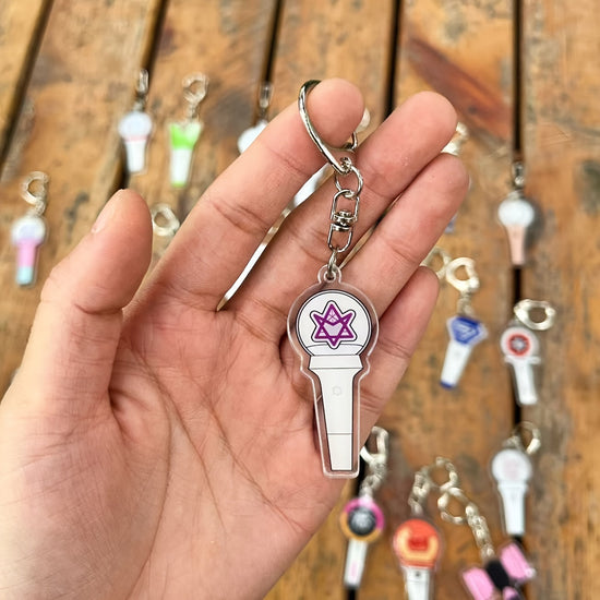 K-Pop Star Lightstick Keychain - Double-Sided Transparent Acrylic, Fashionable Accessory for Women & Girls SS69 7.69 ASTRO