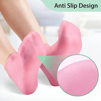 [A Pair Silicone Socks] Silicone Moisturizing Socks | A Pair for Dry, Cracked Heels And Rough Skin, Suitable for Both Men And Women | Great Gift for Mother's Day, Christmas, Or Ramadan SS69