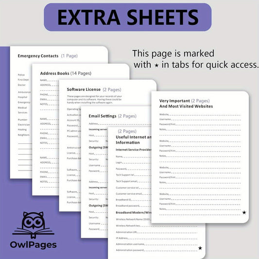 [Secure Password Book] Hardcover Password Book With Alphabetical Tabs | Password Keeper Notebooks For Seniors, Internet Password Logbook Journal, Address Organizer For Computer & Website Logins, Pocket Size SS69