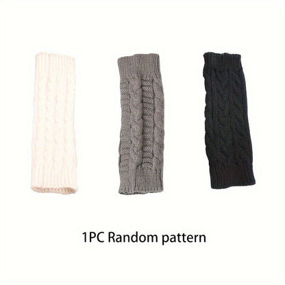 [Cozy Comfort] Women'S White Half-Finger Gloves - Elastic Fingerless Warmth, Stretchy & Comfortable for Winter Touchscreen Use, Winter Gloves SS69