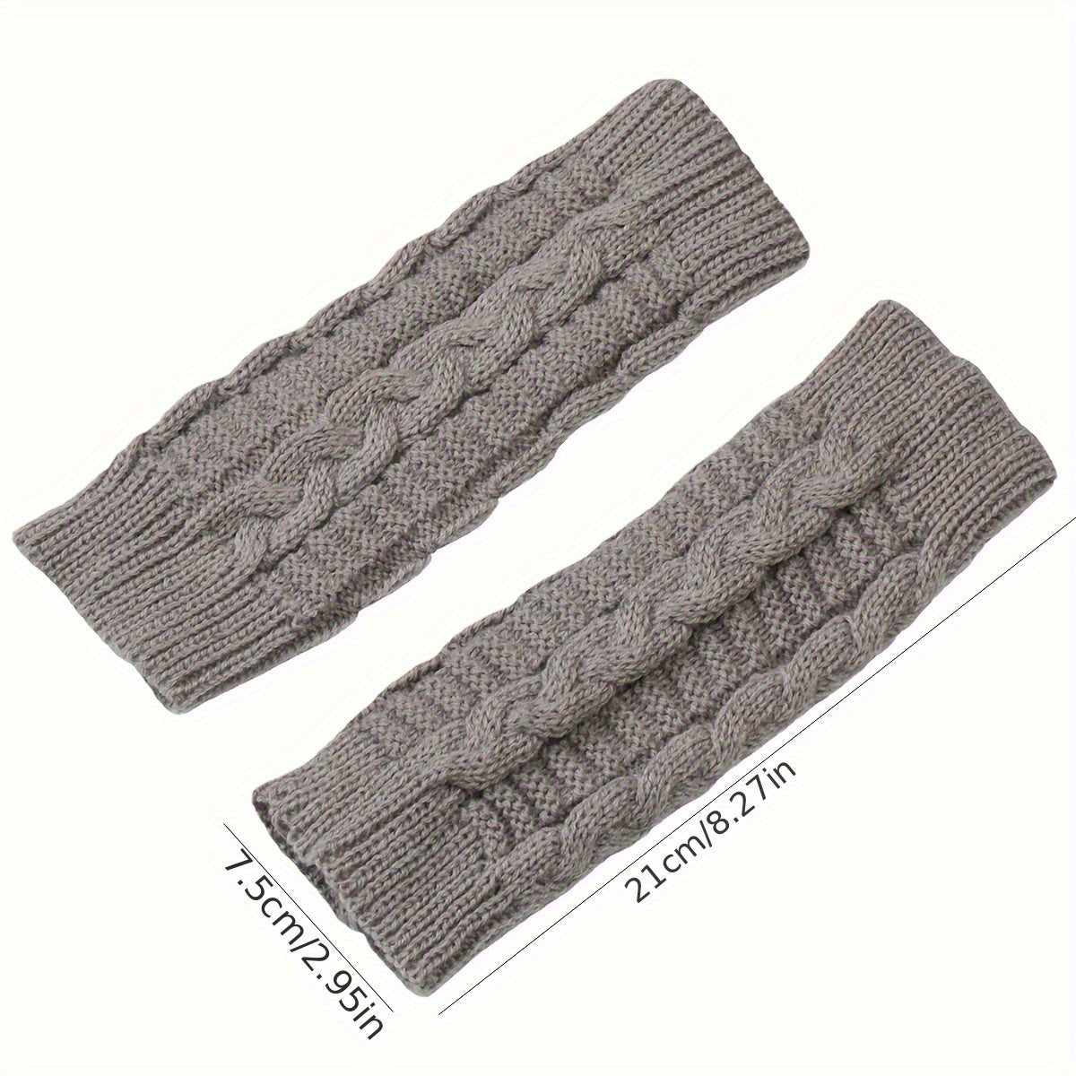 [Cozy Comfort] Women'S White Half-Finger Gloves - Elastic Fingerless Warmth, Stretchy & Comfortable for Winter Touchscreen Use, Winter Gloves SS69