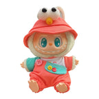 17cm Mini Plush Doll's Clothes Outfit Accessories for Korea Kpop Labubu Dolls Sit Party Overalls Clothing Gift （Only clothes） - SS69