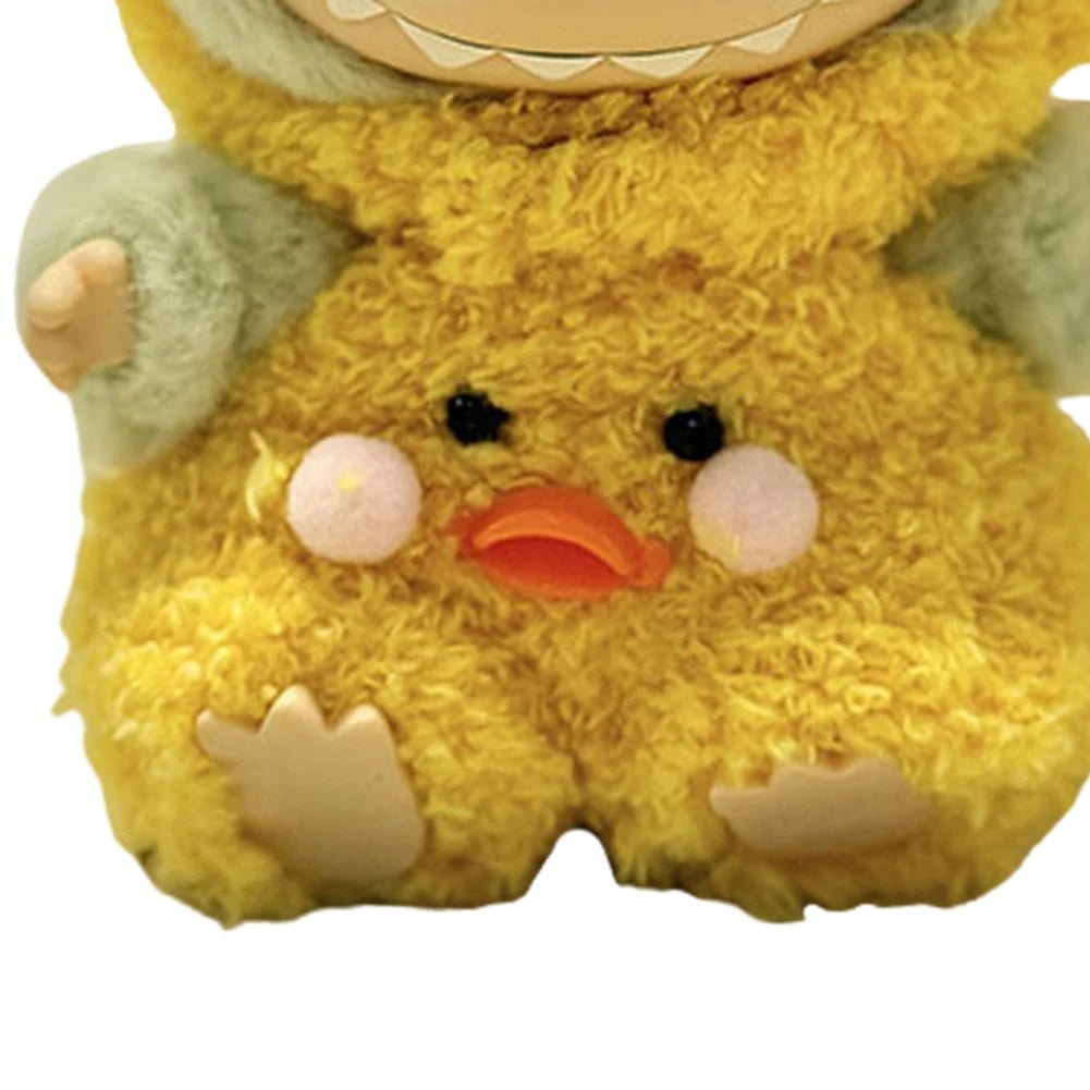 17cm Mini Plush Doll's Clothes Outfit Accessories for Korea Kpop Labubu Dolls Sit Party Overalls Clothing Gift （Only clothes） - SS69