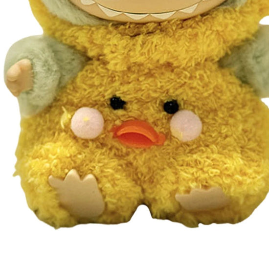 17cm Mini Plush Doll's Clothes Outfit Accessories for Korea Kpop Labubu Dolls Sit Party Overalls Clothing Gift （Only clothes） - SS69