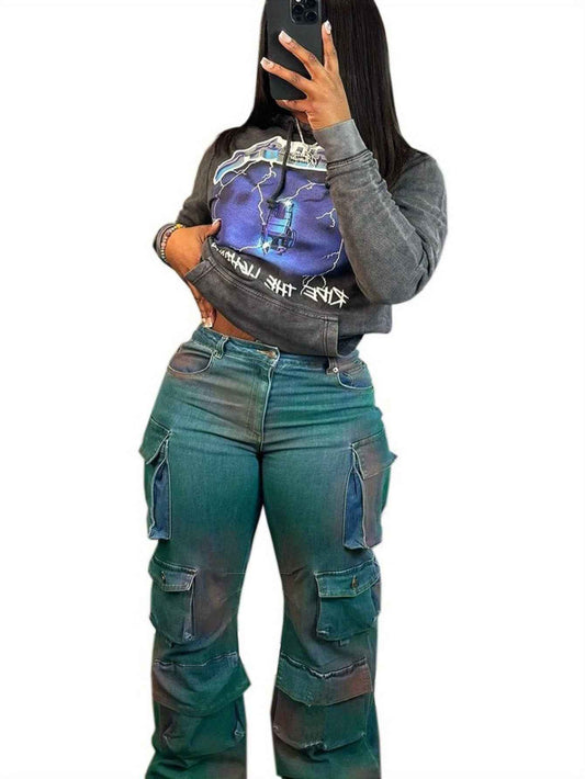 Women'S High-Waisted Straight-Leg Jeans - Non-Stretchy Structured Leg Pants with Button Closure, Long Length for Everyday & Formal Outfits - Spring/Fall Casual Pants (Non-Stretch Denim), High Waisted Jeans, Spring Fall Attire