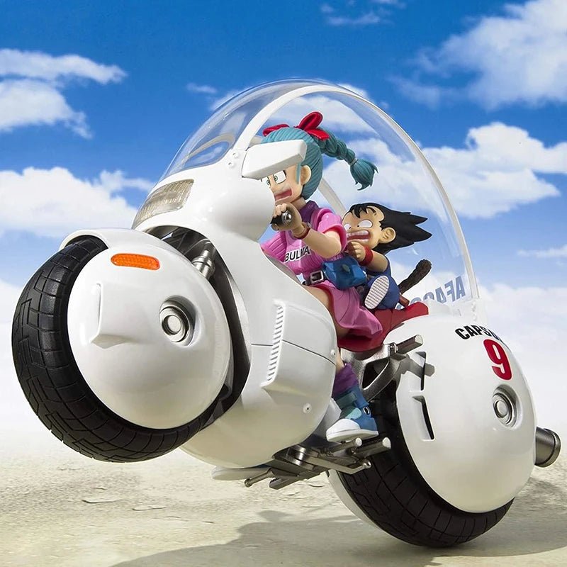 18cm SHF Dragon Ball Figures Bulma's Motorcycle Hoipoi Capsule No. 9 Action Figure PVC Collection Bulma Goku Figurine Model Toys - SS69