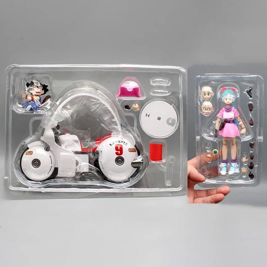 18cm SHF Dragon Ball Figures Bulma's Motorcycle Hoipoi Capsule No. 9 Action Figure PVC Collection Bulma Goku Figurine Model Toys - SS69