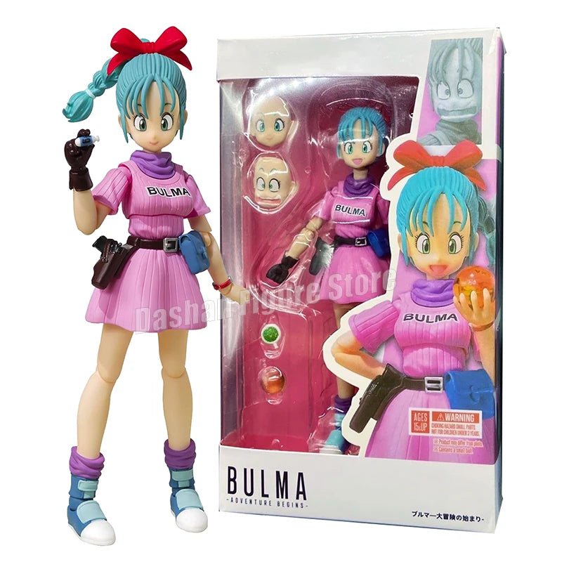 18cm SHF Dragon Ball Figures Bulma's Motorcycle Hoipoi Capsule No. 9 Action Figure PVC Collection Bulma Goku Figurine Model Toys - SS69