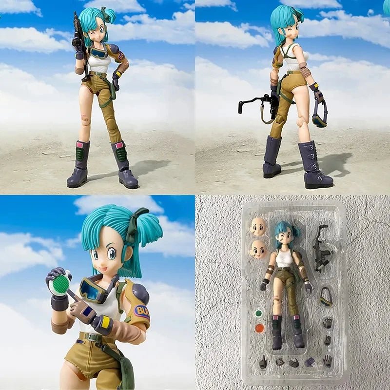 18cm SHF Dragon Ball Figures Bulma's Motorcycle Hoipoi Capsule No. 9 Action Figure PVC Collection Bulma Goku Figurine Model Toys - SS69