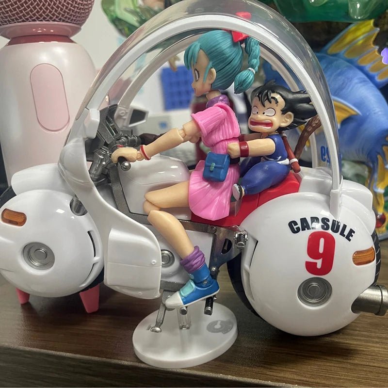 18cm SHF Dragon Ball Figures Bulma's Motorcycle Hoipoi Capsule No. 9 Action Figure PVC Collection Bulma Goku Figurine Model Toys - SS69