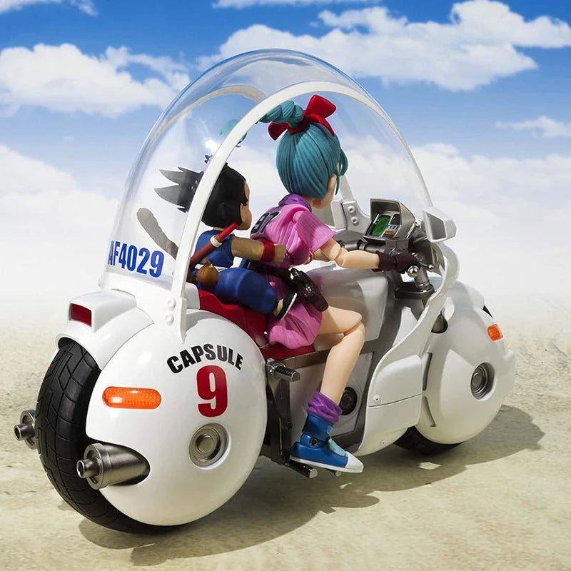 18cm SHF Dragon Ball Figures Bulma's Motorcycle Hoipoi Capsule No. 9 Action Figure PVC Collection Bulma Goku Figurine Model Toys - SS69