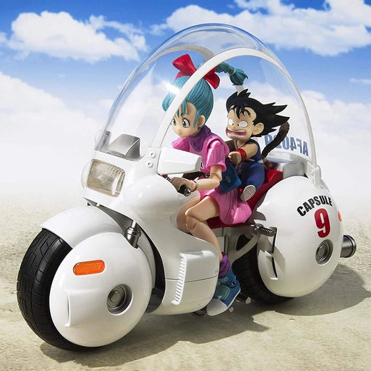 18cm SHF Dragon Ball Figures Bulma's Motorcycle Hoipoi Capsule No. 9 Action Figure PVC Collection Bulma Goku Figurine Model Toys - SS69