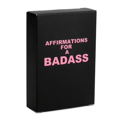 Badass Affirmations Cards, Daily Motivational & Inspirational Paper Cards for Women, Empowering Birthday Gifts, Humorous Small Size, Self-Confidence Boosters SS69