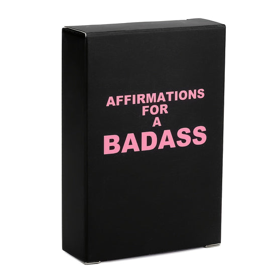 Badass Affirmations Cards, Daily Motivational & Inspirational Paper Cards for Women, Empowering Birthday Gifts, Humorous Small Size, Self-Confidence Boosters SS69