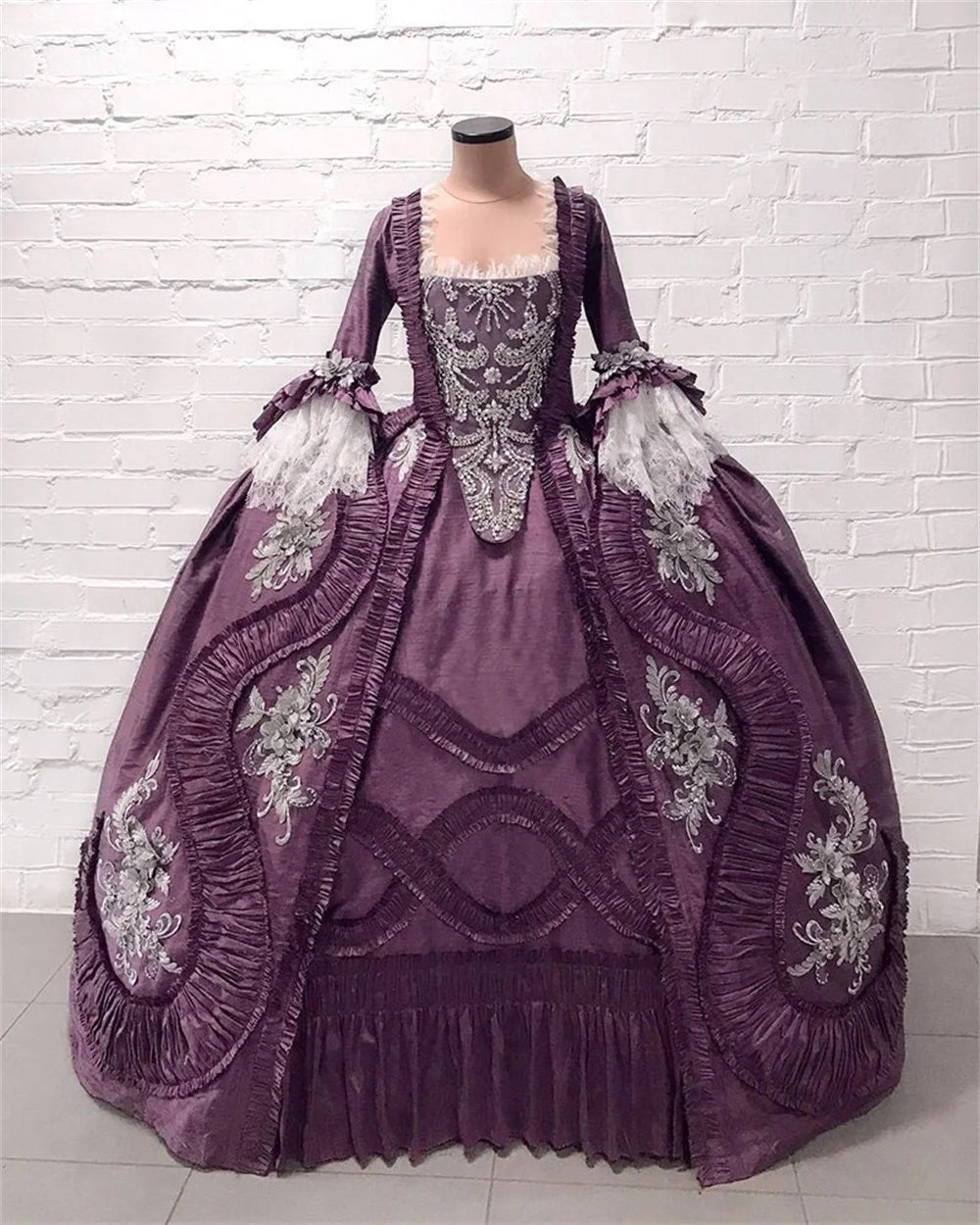 18th Century Rococo Victorian Baroque Queen Marie Antoinette Costume Dress Ball Gown Luxurious Georgian Costume Duchess Dress - SS69