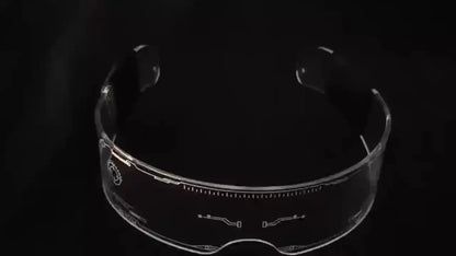 1PC LED Glasses Punk Style Light Up Glasses With Fantasy 7 Colors - SS69