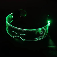 1PC LED Glasses Punk Style Light Up Glasses With Fantasy 7 Colors SS69