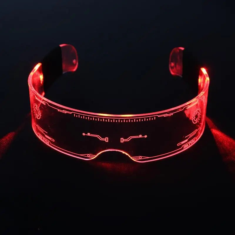 1PC LED Glasses Punk Style Light Up Glasses With Fantasy 7 Colors SS69