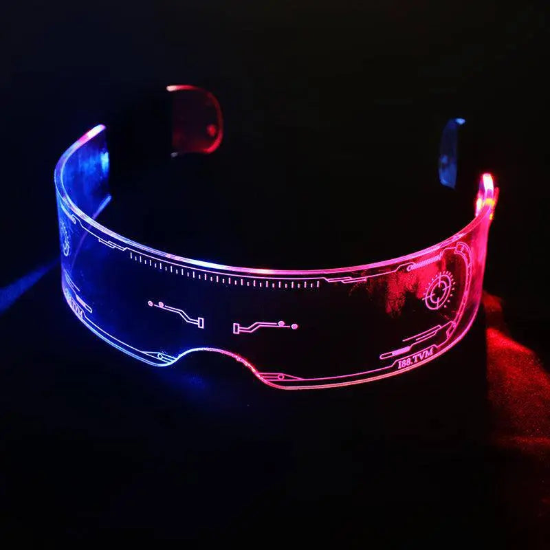 1PC LED Glasses Punk Style Light Up Glasses With Fantasy 7 Colors SS69