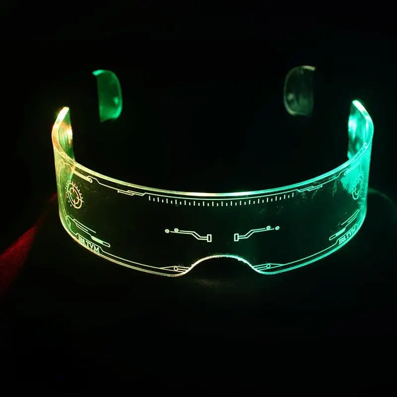 1PC LED Glasses Punk Style Light Up Glasses With Fantasy 7 Colors SS69