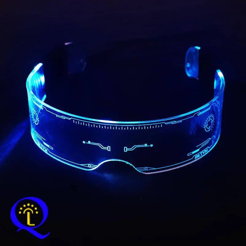 1PC LED Glasses Punk Style Light Up Glasses With Fantasy 7 Colors SS69