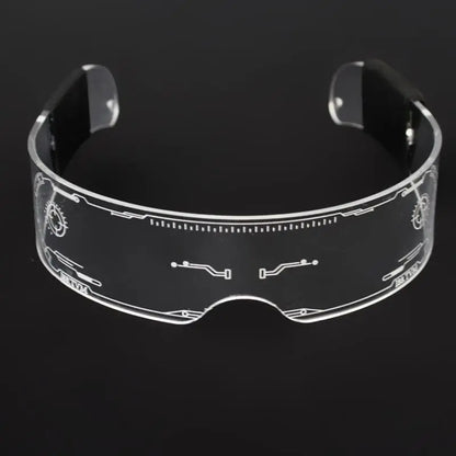 1PC LED Glasses Punk Style Light Up Glasses With Fantasy 7 Colors SS69