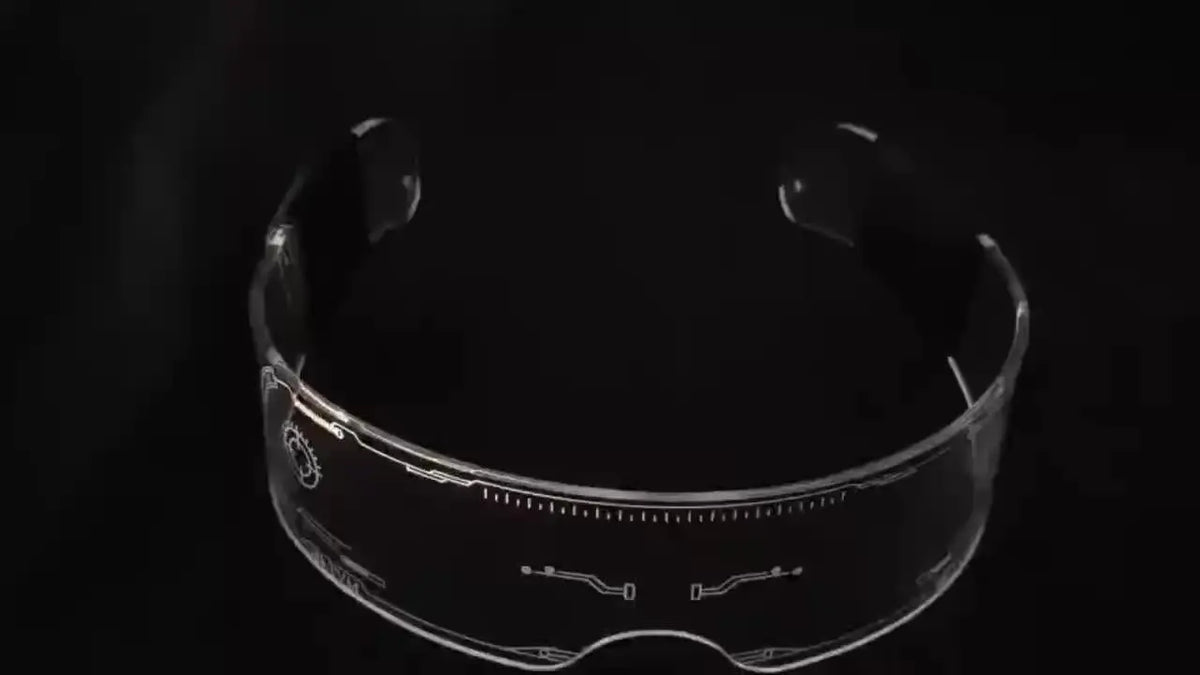 1PC LED Glasses Punk Style Light Up Glasses With Fantasy 7 Colors SS69