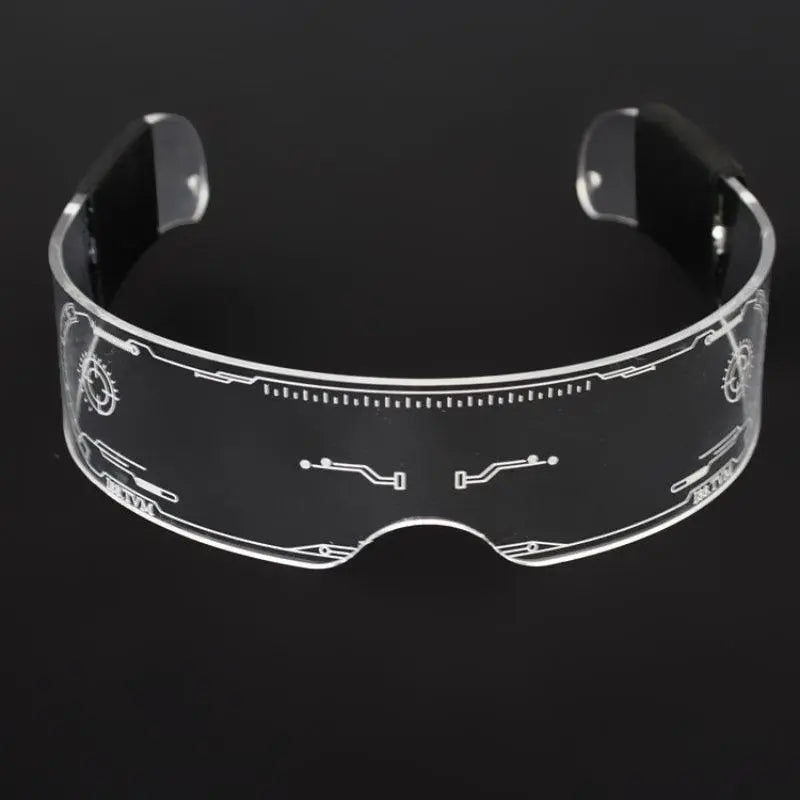 1PC LED Glasses Punk Style Light Up Glasses With Fantasy 7 Colors SS69