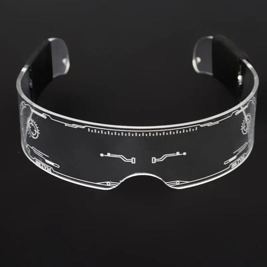 1PC LED Glasses Punk Style Light Up Glasses With Fantasy 7 Colors SS69