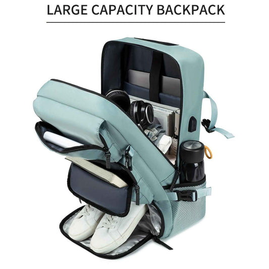 One Large Capacity Laptop Backpack, Designed for Both Men And Women, Featuring a Multifunctional Travel Design with a Compartment for Shoes, Ideal for Business Trips, Travel, College, Holiday Travel, Party Gifts, School Use