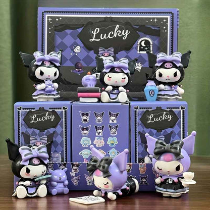 [Sanrio Kuromi Figures] Sanrio 6pcs Kuromi Figure Set - PVC Collectible Figures with Expressive Eyes, Dynamic Poses & Base - Perfect for Office, Home, Car Decor - Valentine's Day, Birthday Gifts, Playful Design, Detailed Scul
