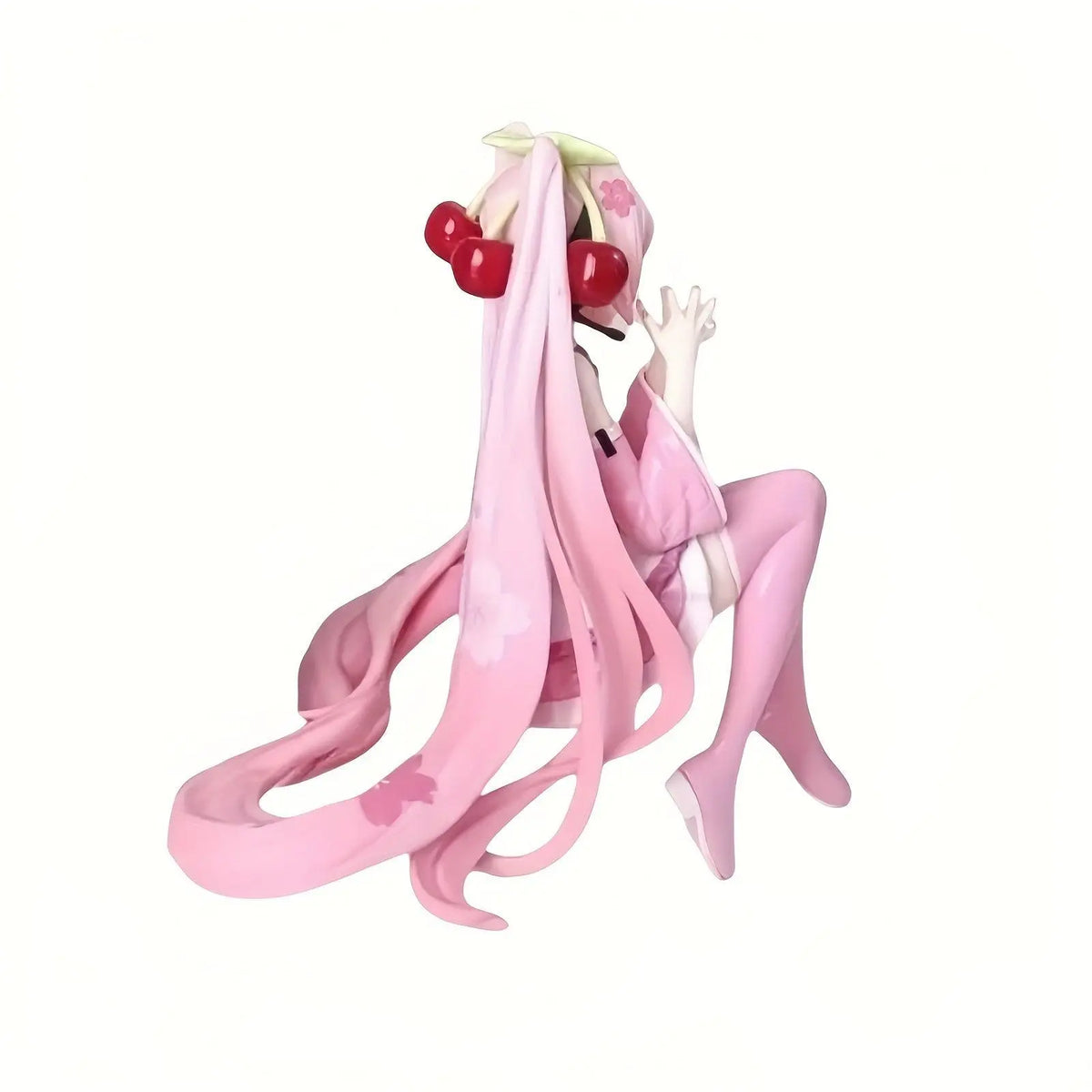 1pc Cute Anime Figures Cake Toppers Pink, Pretty Girl With Cherry Action Figures Girls Model Collection Gifts For Girls And Boys - SS69