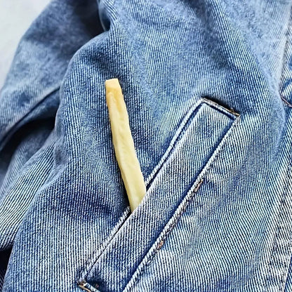 1pc, Delightful Imitation Fries Brooch Pin - Realistic Food Accessory For Clothing Creative Backpack Decor SS69