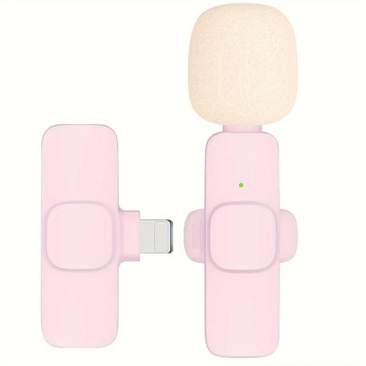 2-Pack ABS Wireless Lavalier Lapel Microphone with USB-C Connector for iPhone & iPad - SS69