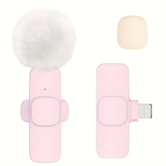 2-Pack ABS Wireless Lavalier Lapel Microphone with USB-C Connector for iPhone & iPad - SS69