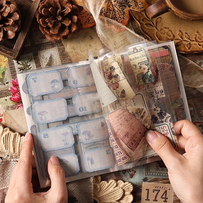 20 pcs Collection of old items Series Stickers aesthetic Stick Labels Decorative Scrapbooking material hand made Diy Supplies - SS69