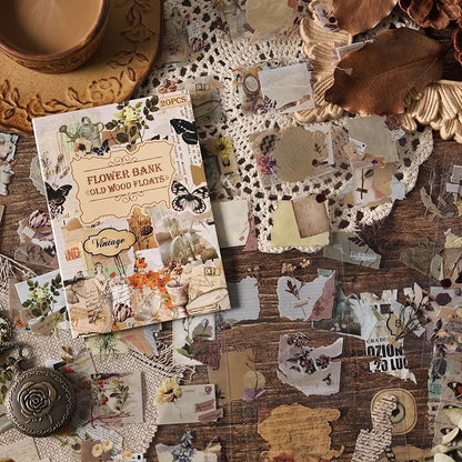 20 pcs Collection of old items Series Stickers aesthetic Stick Labels Decorative Scrapbooking material hand made Diy Supplies - SS69