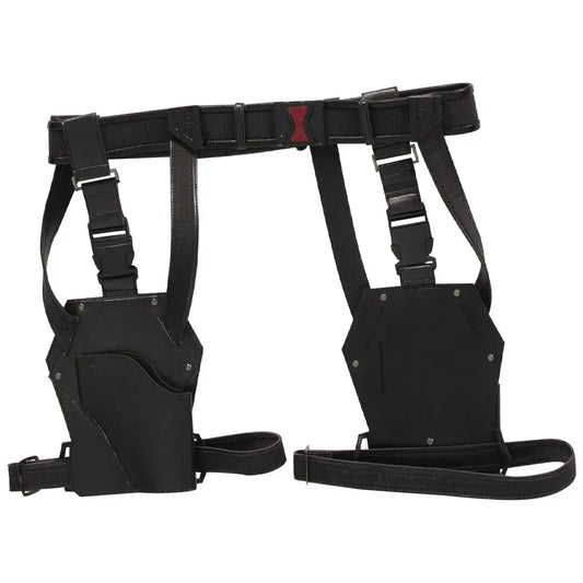 2021 New Widow Yelena Belova Cosplay Costume Black Battle Suit Women Jumpsuit for Halloween Carnival Party Free Custom Made SS69 117.69 Belt / XXXL