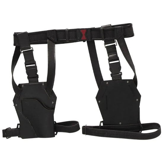 2021 New Widow Yelena Belova Cosplay Costume Black Battle Suit Women Jumpsuit for Halloween Carnival Party Free Custom Made SS69 117.69 Belt / XXXL