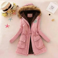 2023 New Autumn Winter Women Cotton Jacket Padded Casual Slim Coat Emboridery Hooded Parkas Wadded Warm Overcoat Fashion Parkas SS69