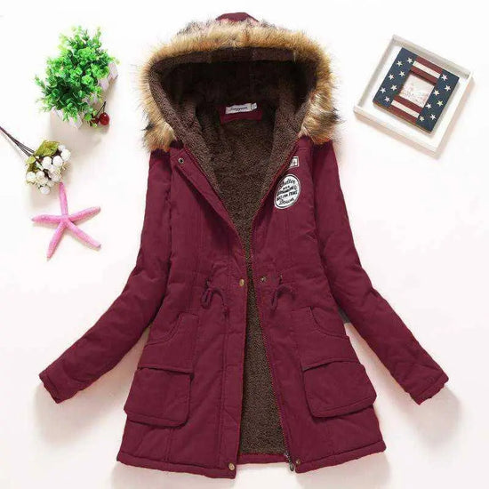 2023 New Autumn Winter Women Cotton Jacket Padded Casual Slim Coat Emboridery Hooded Parkas Wadded Warm Overcoat Fashion Parkas SS69