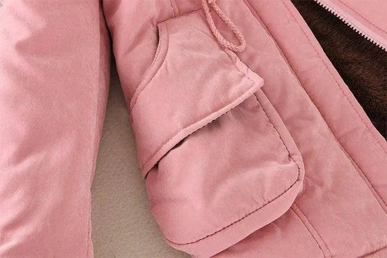 2023 New Autumn Winter Women Cotton Jacket Padded Casual Slim Coat Emboridery Hooded Parkas Wadded Warm Overcoat Fashion Parkas SS69