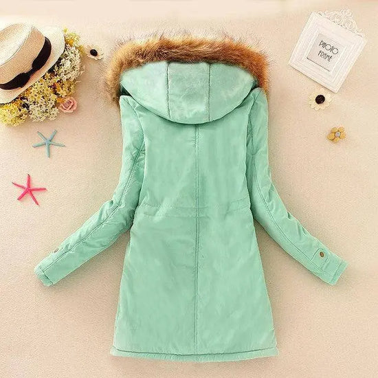 2023 New Autumn Winter Women Cotton Jacket Padded Casual Slim Coat Emboridery Hooded Parkas Wadded Warm Overcoat Fashion Parkas SS69