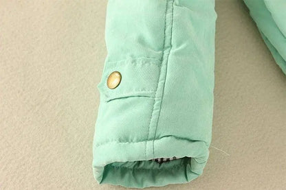 2023 New Autumn Winter Women Cotton Jacket Padded Casual Slim Coat Emboridery Hooded Parkas Wadded Warm Overcoat Fashion Parkas SS69